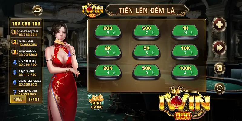 Cập Nhật Luật Chơi Tiến Lên Đếm Lá Tại iwin Mới Nhất 2 Tiến Lên Đếm Lá Tại iwin
