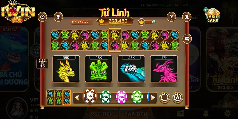 Tứ Linh Tại iwin
